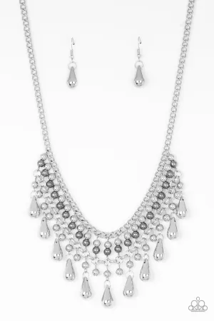 Paparazzi Necklace ~ Dont Forget To BOSS! - Silver