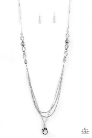 Paparazzi Necklace ~ Native New Yorker - White