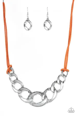 Paparazzi Necklace ~ Naturally Nautical - Orange