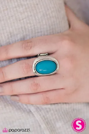 Paparazzi Ring ~ Can I Get A Yee-Haw - Blue