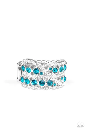 Paparazzi Ring ~ Elegant Effervescence - Blue