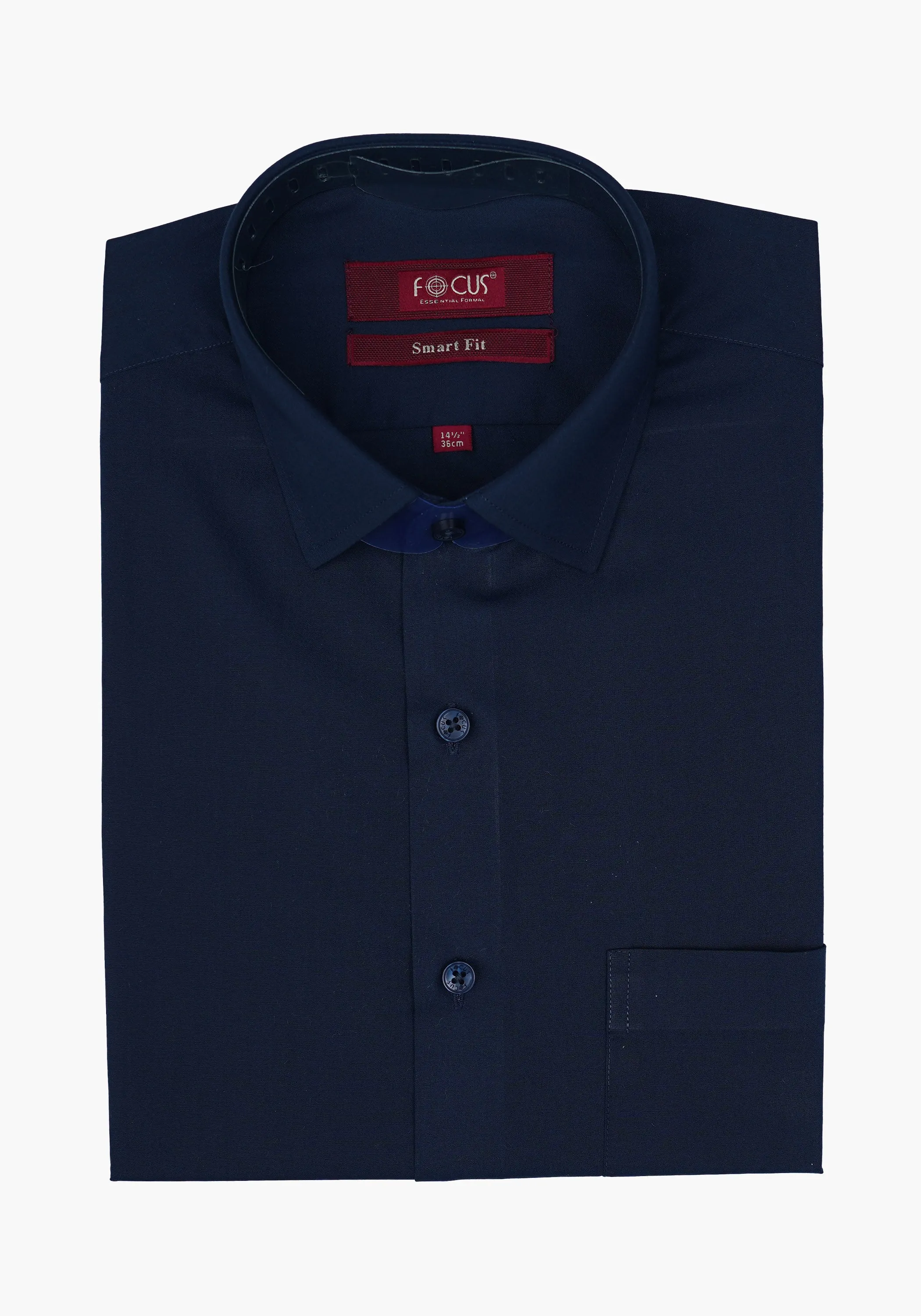 Plain Navy Formal Shirts