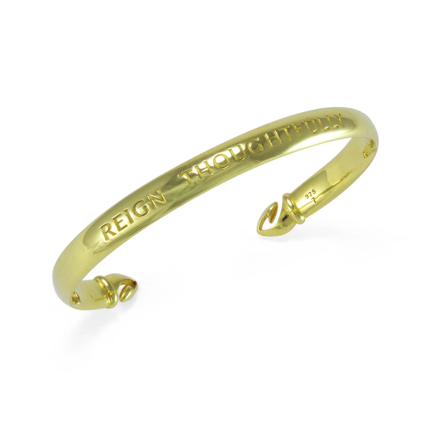 Reign Thoughtfully Cuff - 18K Gold Vermeil