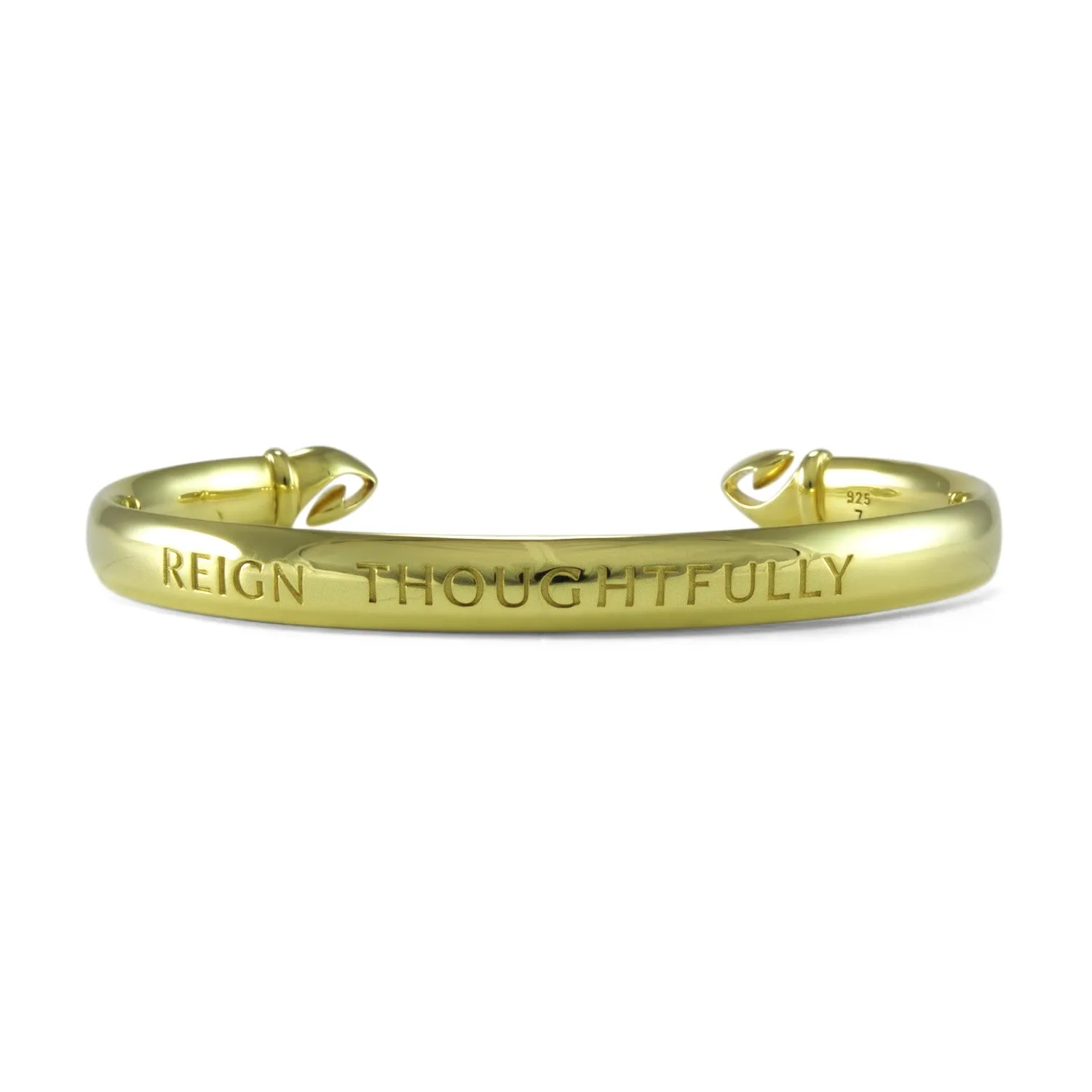 Reign Thoughtfully Cuff - 18K Gold Vermeil