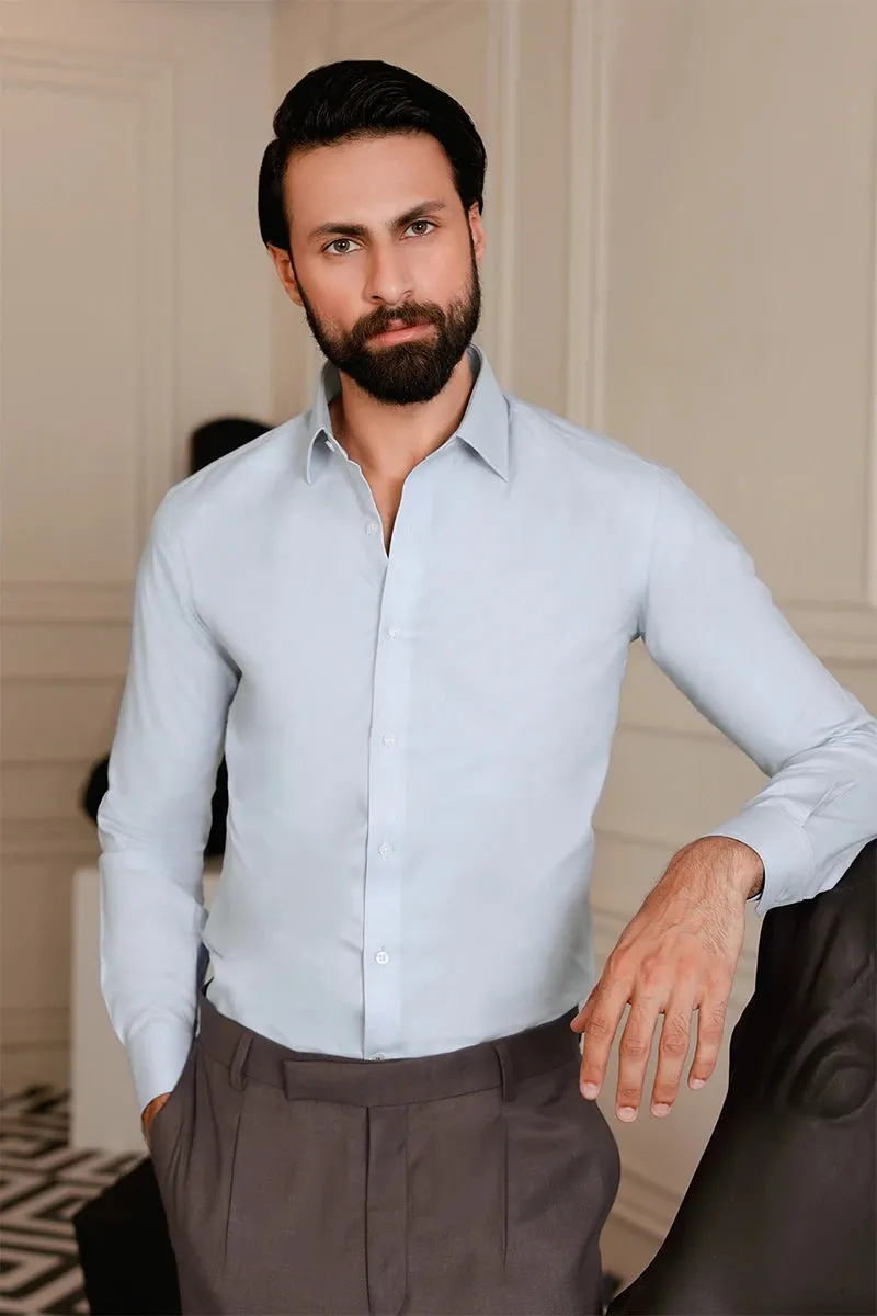 Resplandor Formal Shirt-Sky Blue