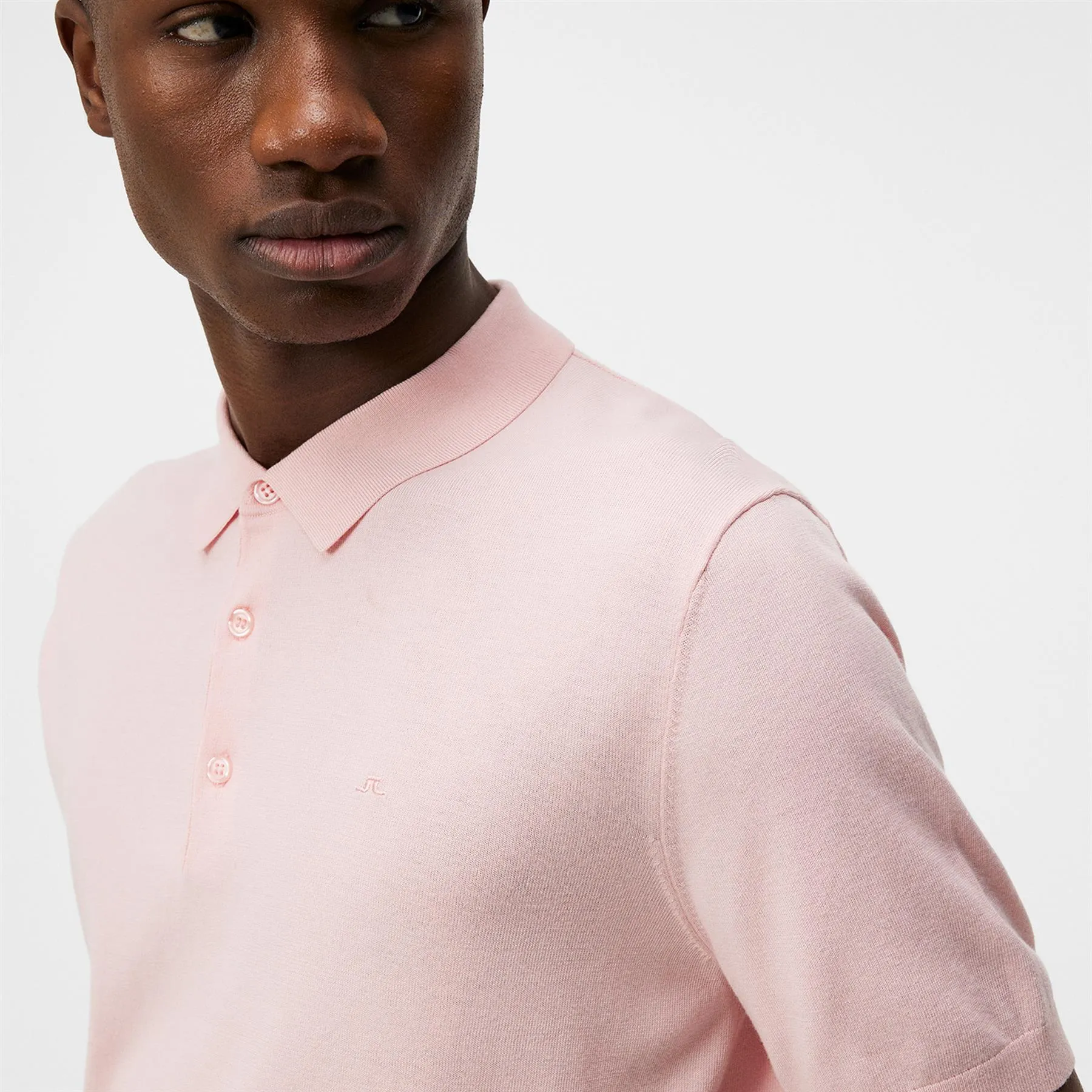 Ridge Rayon Silk Slim Fit Polo Powder Pink - SS24