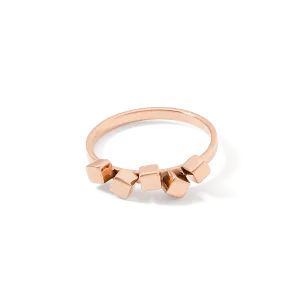 Ring Dancing GeoCUBE® small stainless steel rose gold