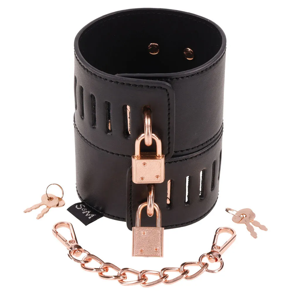 Sex & Mischief Brat Locking Cuffs-(ss09849)