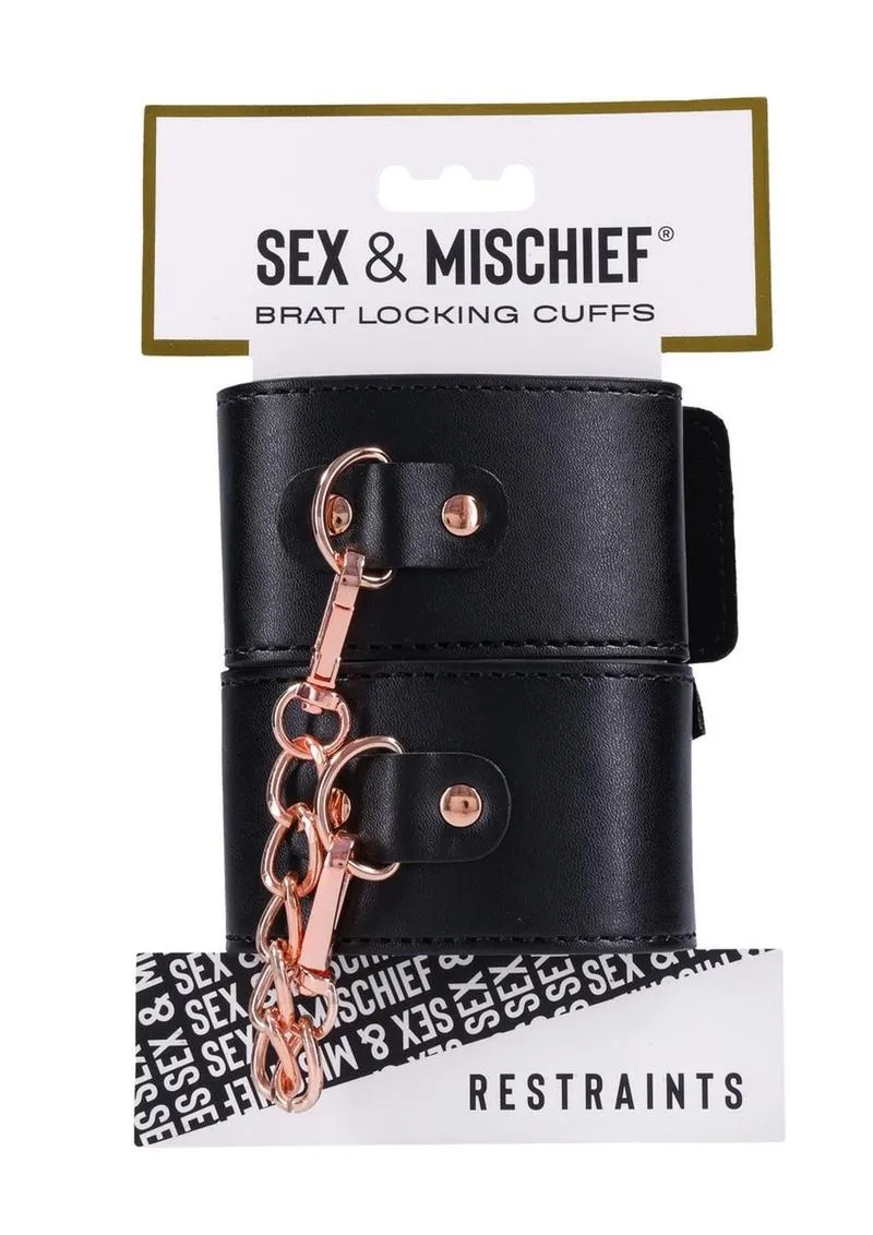 Sex and Mischief Brat Locking Cuffs