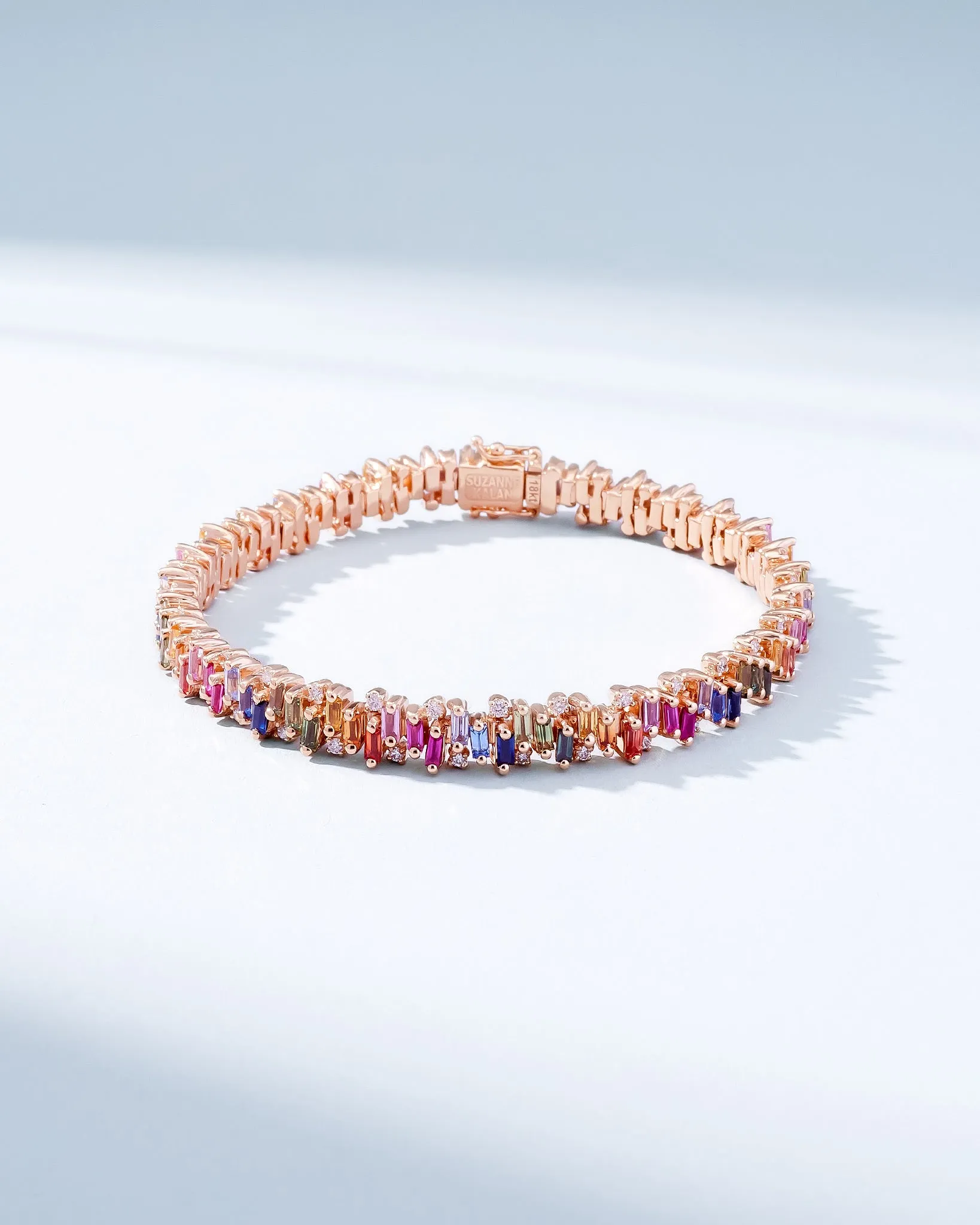 Shimmer Rainbow Sapphire Tennis Bracelet