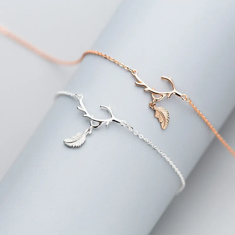 Simple personality leaf anklet