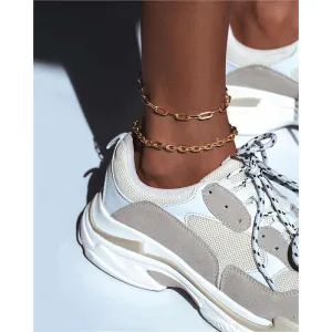 Simple temperament anklet women