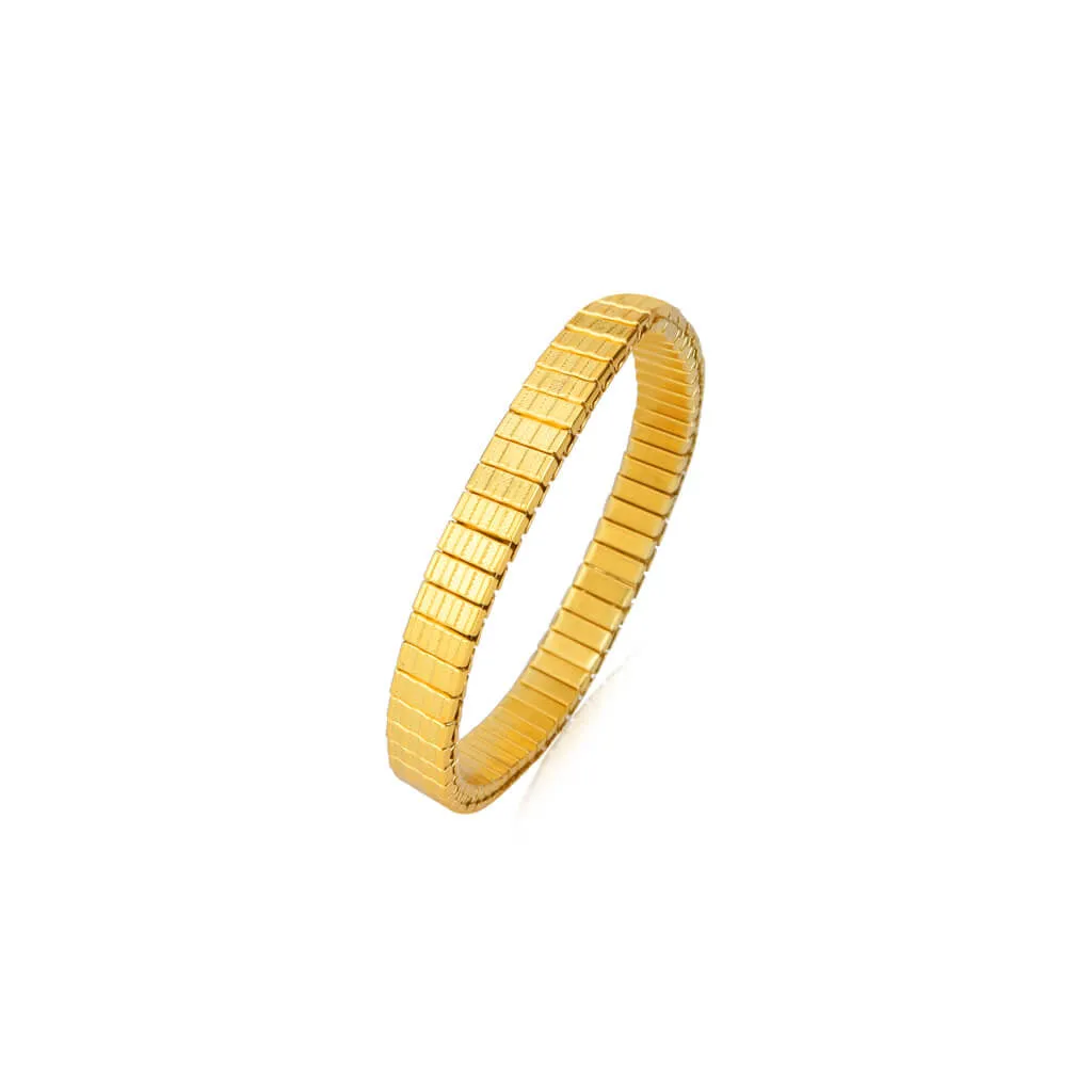 Solar Sleek Expandable 18K Gold Plated Bangle