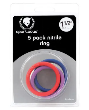 Spartacus 1.5" Nitrile Cock Ring Set