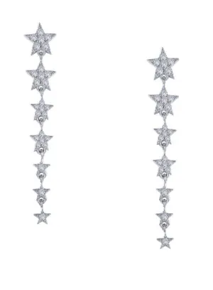 Stars Simulated Diamond Earrings E0392CLP