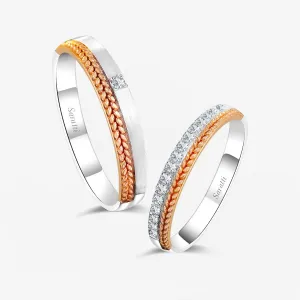 Timeless Bliss Wedding Rings Set | His & Hers