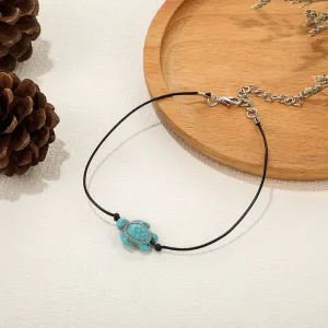 Tortoise-Shaped Single-Layer Rope Anklet Women