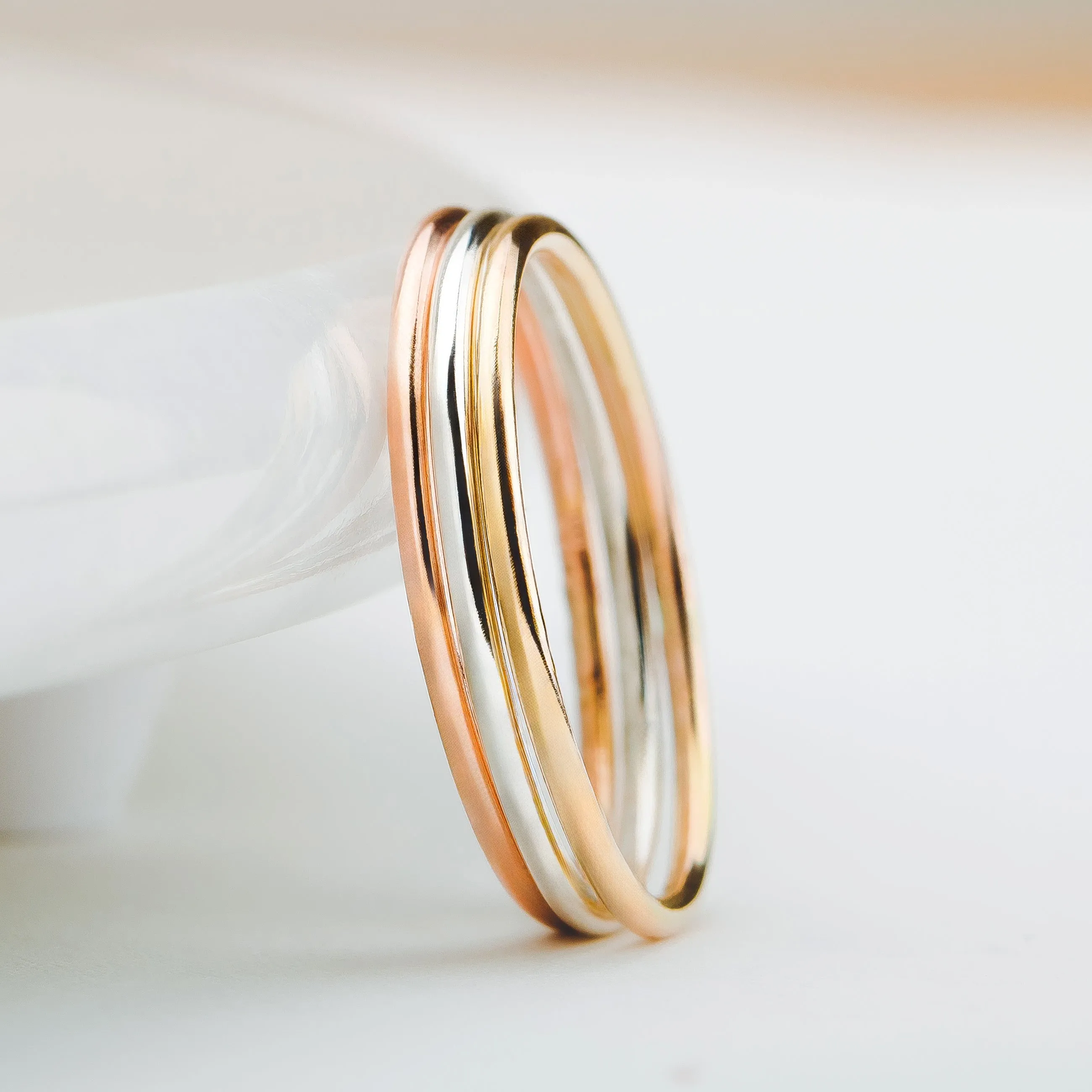 Trio of Smooth Stacking Rings