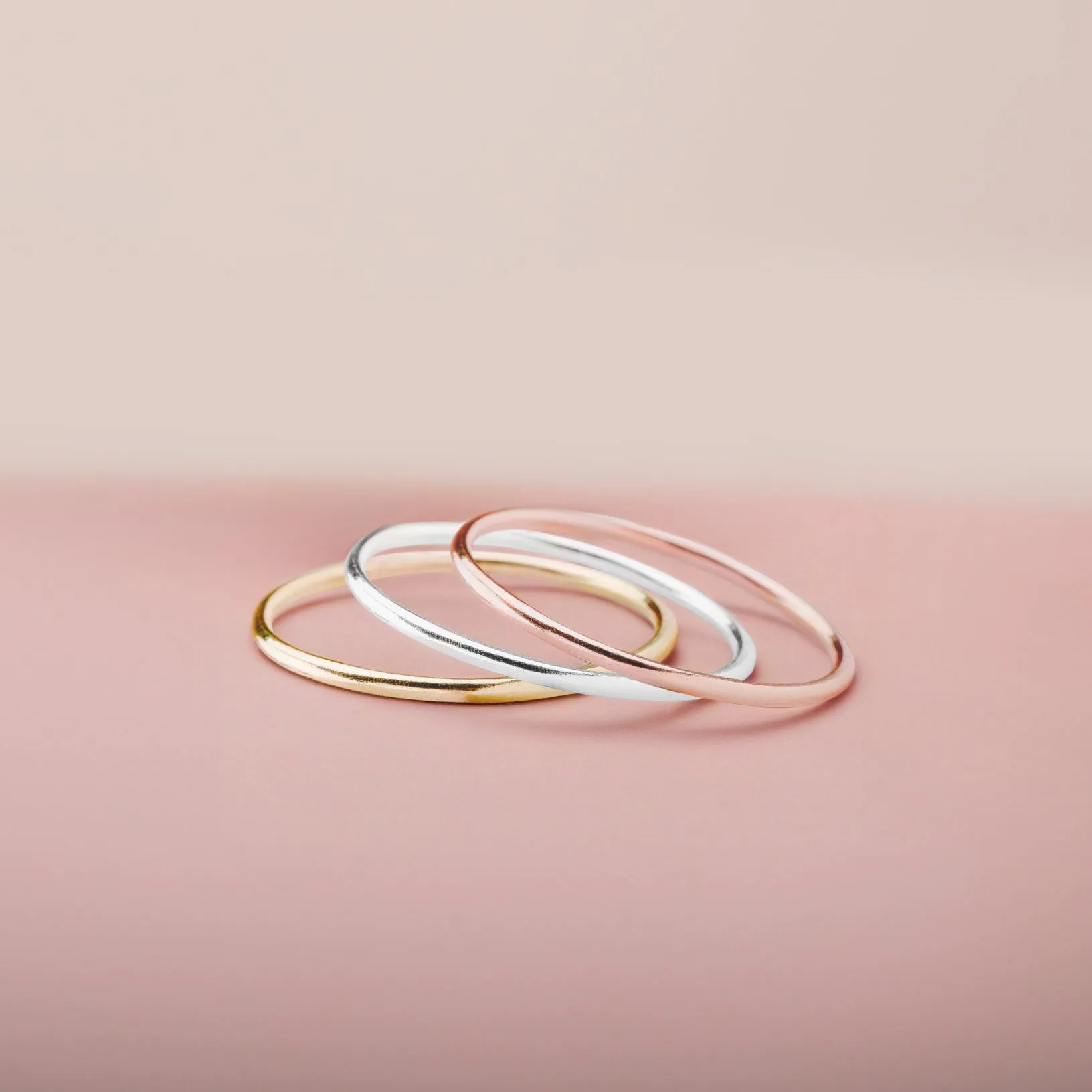 Trio of Smooth Stacking Rings